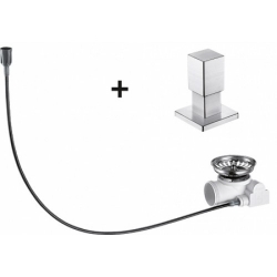 Pokrętło korka z korkiem automatycznym Blanco Quadris stal polerowana 517551